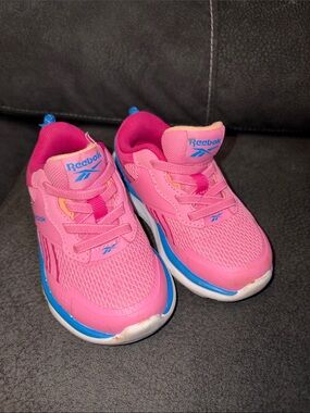 Reebok Kids Pink and Blue Mesh Athletic Sneakers